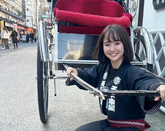 千客万来 人力車